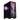 Yokocho front panel for MAINGEAR PC case; black frame with purple LED edge and cherry-blossom street artwork