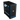 A black MG-1 MK.II case with a side glass panel showing internal components illuminated in blue, featuring a blue LED light border on the front panel and a LED MAINGEAR logo