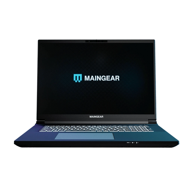 MAINGEAR Ultima 18 laptop with RTX 5080, blue finish