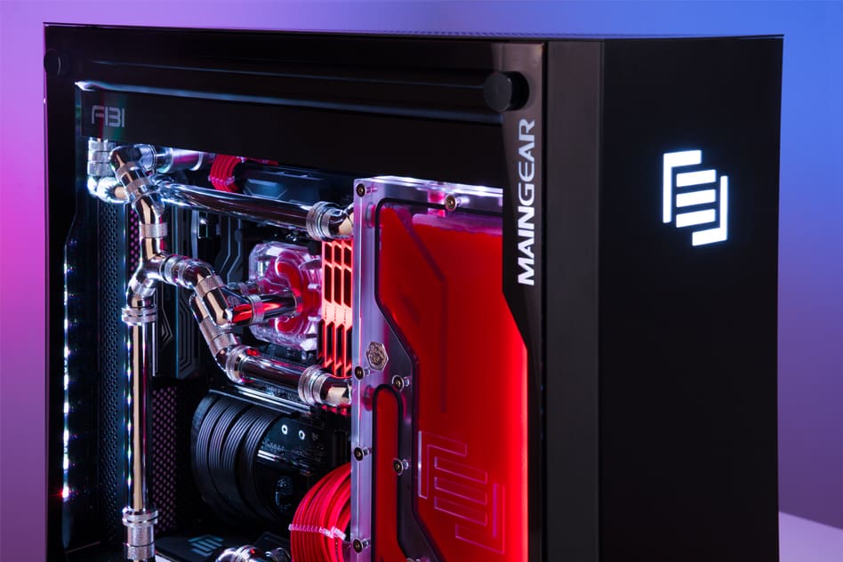 A Maingear F131 PC with Apex liquid cooling.
