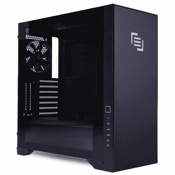 MAINGEAR Rush V3 Chassis with Tempered Glass - Black | MAINGEAR